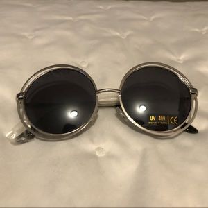 Round Silver Nastygal Sunglasses